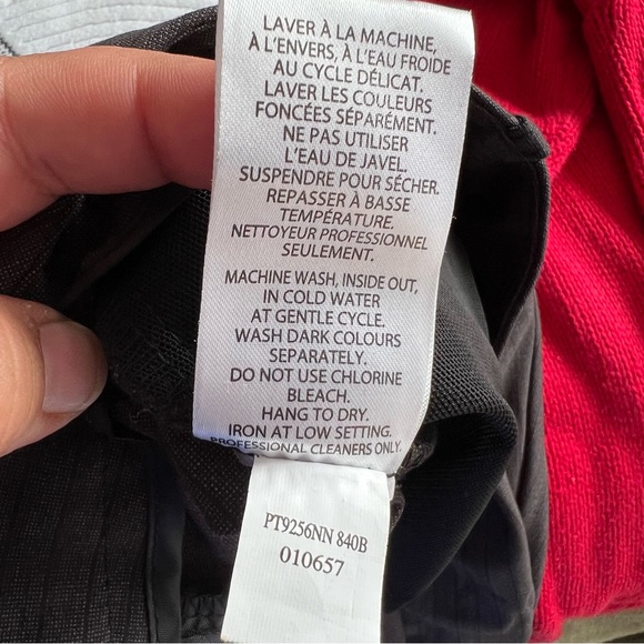 NWT Penningtons stretch bootcut petite dress pant low rise size 18 grey stripe - Picture 4 of 12